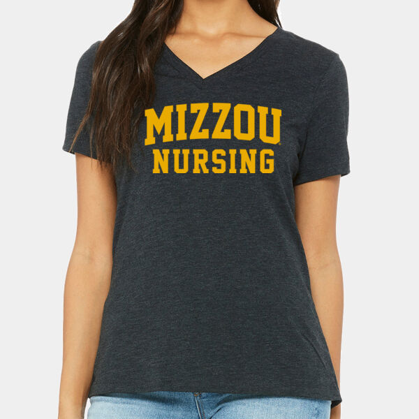 (N) Mizzou Nursing Ladies V Neck Thumbnail